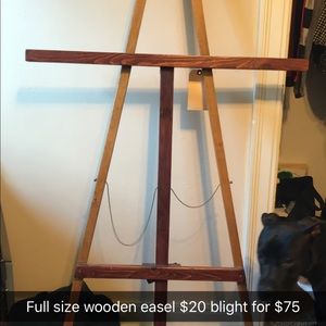 Easle, canvas and mirror!